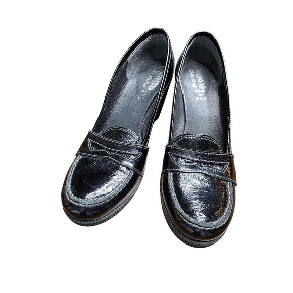 Bravo browns made in Italy leather women wedges shoes size 7.5 - Picture 3 of 14